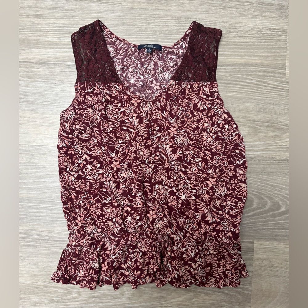 Angels young forever floral small top